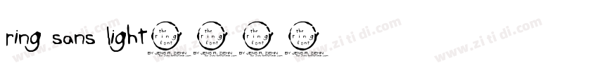 Ring Sans Light字体转换
